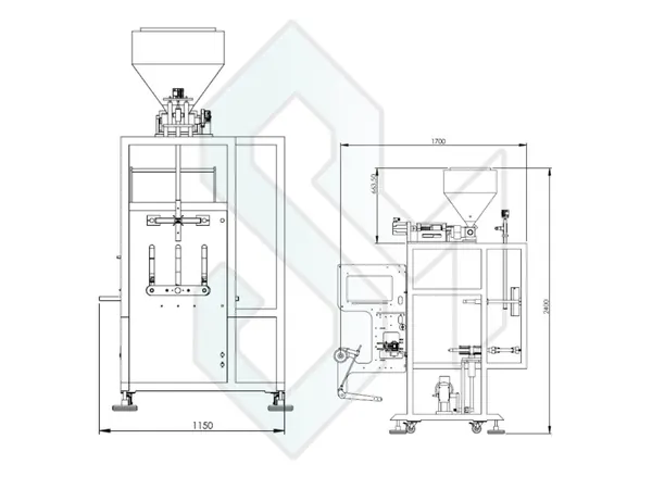 Вертикальная упаковочная машина SUDEN SM-571L для жидкостей